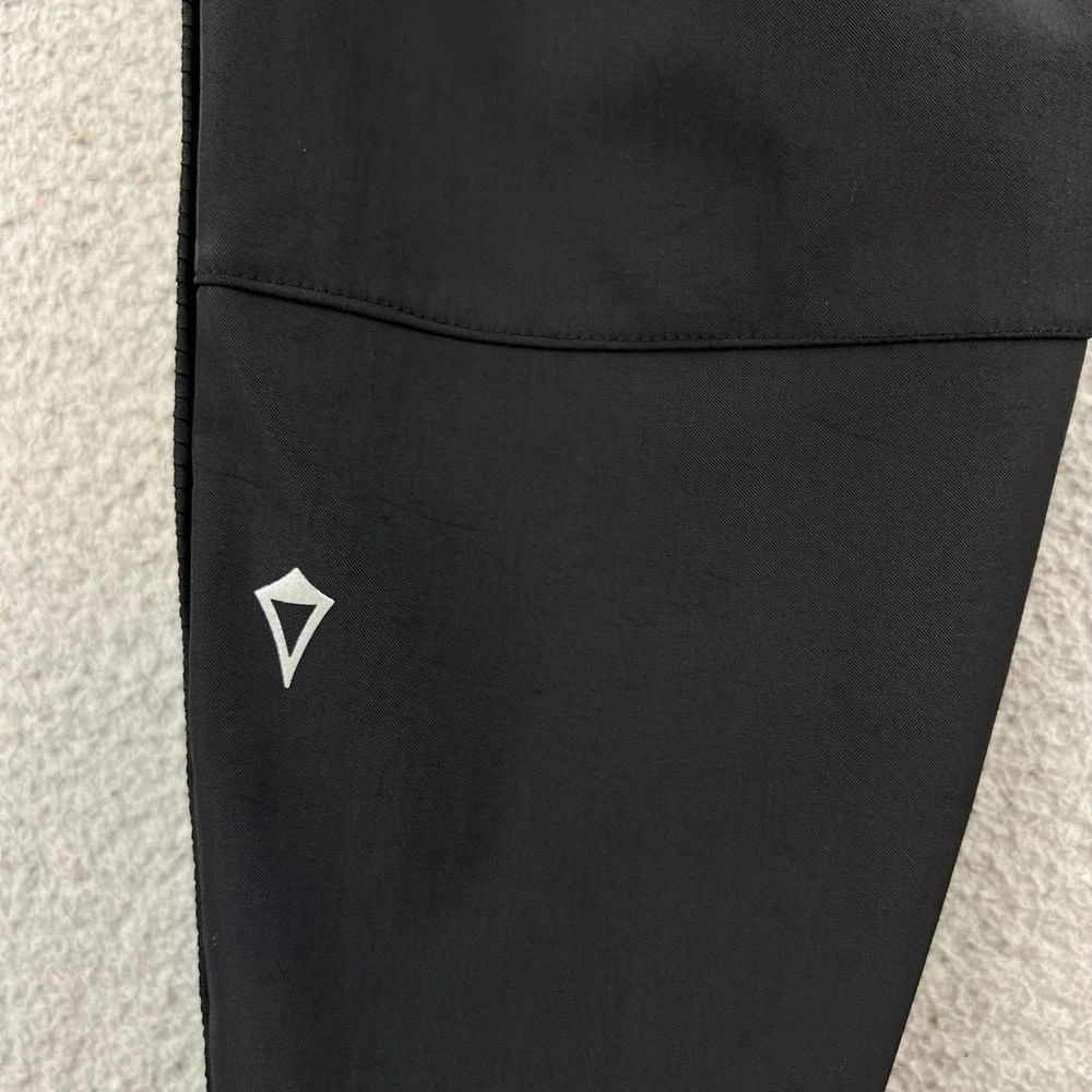 Ivivva Lululemon Girls Black Joggers Athletic Pants Ribbed Trim Size 14
